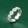 DaisyRing - Dainty Silver Daisy Ring