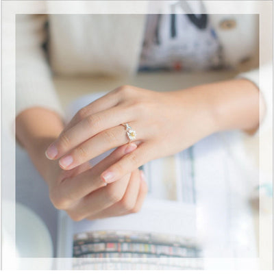 DaisyRing - Dainty Silver Daisy Ring